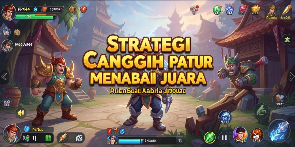 Screenshot utama PP444 menampilkan pertempuran strategis yang mendebarkan.
